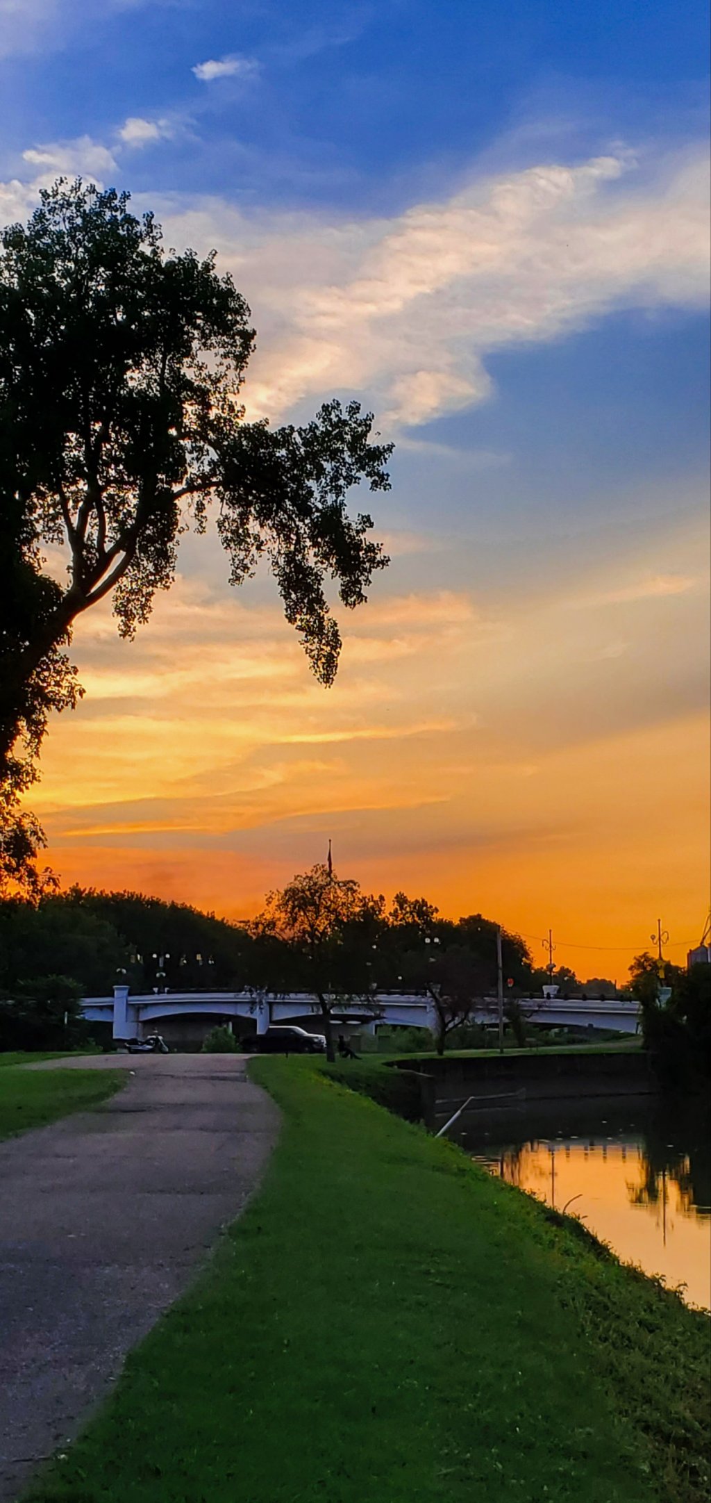 Sunet Over the Y Bridge